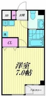 シャンブルリーブル【1階】の間取り