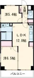 2LDKの間取り画像