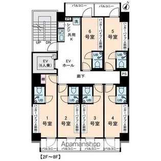 アムス・アミティエ川崎III【3階】の間取り