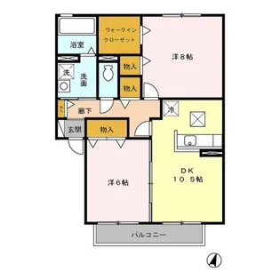 パークフラッツ【1階】の間取り