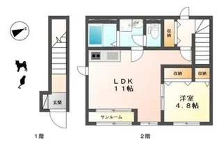 グリーンアーク【2階】の間取り