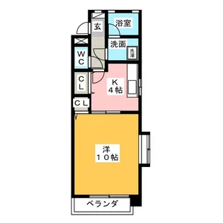 PALACE ROSA【4階】の間取り