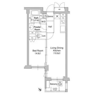東京都渋谷区千駄ヶ谷3【マンション】の間取り