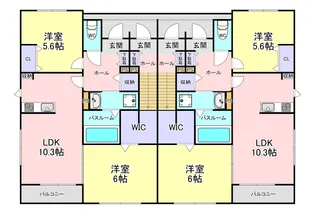 花客家(ハナハッカ)A棟【1階】の間取り