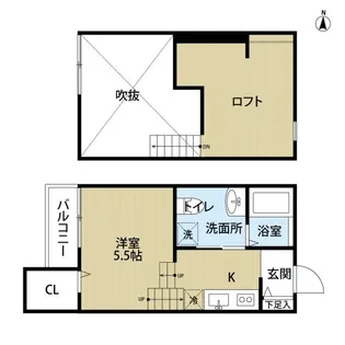 キキ・ド・Kuma【2階】の間取り