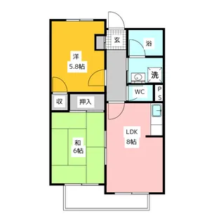 ガーデンハイツ【1階】の間取り