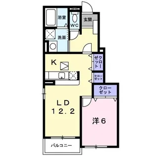 ベアーレII【1階】の間取り