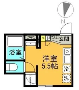 AQリーフィア堀切【2階】の間取り