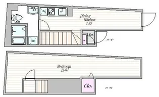 ザ・クラスアーバンス水道橋本郷【1階】の間取り