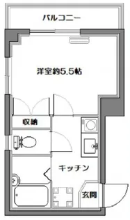ファミーユ若葉【1階】の間取り