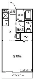 グリーンハイツB棟【2階】の間取り