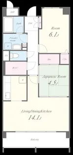 セピアコート博多南【3階】の間取り