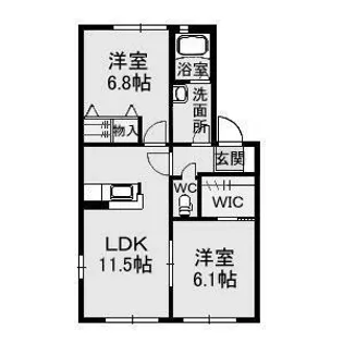エスベランサ K【2階】の間取り