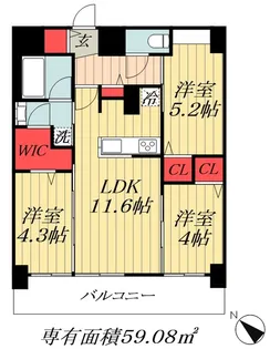 千葉県市川市南行徳1【マンション】の間取り