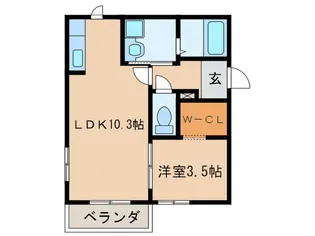 LUNA COURT【2階】の間取り