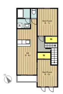ファインハイムSATOII【2階】の間取り