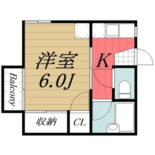 千葉県千葉市中央区塩田町【アパート】の間取り