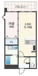 ニューガイアリルーム新大江 69【5階】の間取り