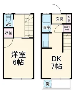 メゾネット馬絹の間取り