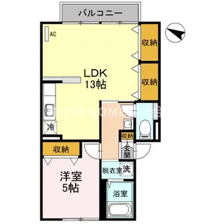 メゾンふじI【2階】の間取り