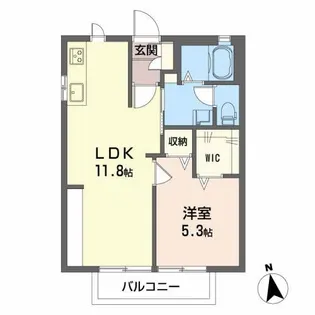 グランシード新石手【2階】の間取り