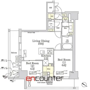 THE CLASS MINAMIAZABU【7階】の間取り