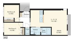 MOKU Terrace(モクテラス)【1階】の間取り