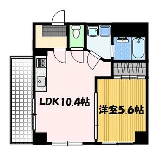 プレザント文教通り【5階】の間取り