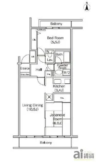 東京都府中市天神町1【マンション】の間取り