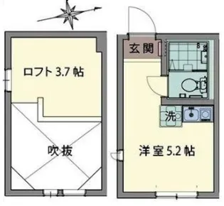 ルシェン和田町【2階】の間取り