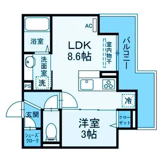神奈川県横浜市港北区大倉山4【アパート】の間取り