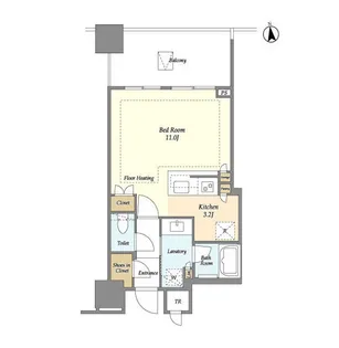 白金ザ・スカイ【12階】の間取り