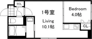 VivaceToyohira(ビバーチェ豊平)【1階】の間取り