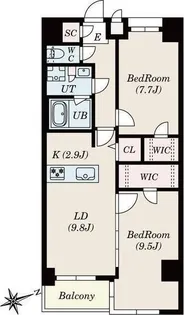 S-RESIDENCE神沢afford【4階】の間取り