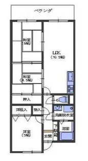 広島県呉市阿賀中央6【マンション】の間取り