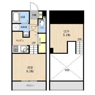 LIBTH国府【1階】の間取り