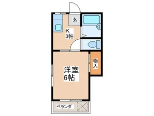 コーポ山田A【1階】の間取り