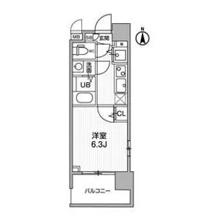 La Douceur桜川【9階】の間取り