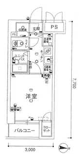 スカイコート日本橋第5【8階】の間取り