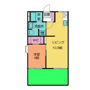 フォーブル歌里【1階】の間取り