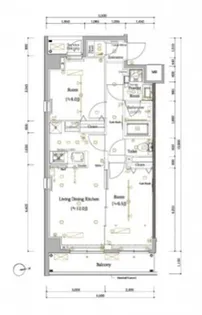 スカイコートカーサ浮間公園【2階】の間取り