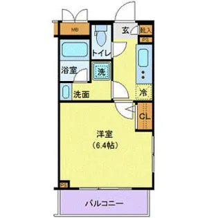 ジェノヴィア渋谷本町グリーンヴェール【5階】の間取り