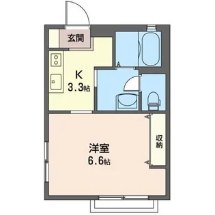 プリムヴェール星川【1階】の間取り
