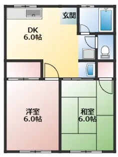 シティハイム堀越【2階】の間取り