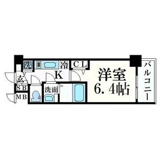 プレサンス心斎橋ブライト【6階】の間取り