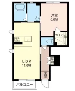 シャンテ【1階】の間取り
