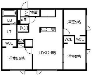 NORFINO DEERI【1階】の間取り