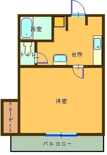 ウエストコートII【2階】の間取り