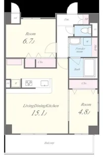 クリエ堺【7階】の間取り