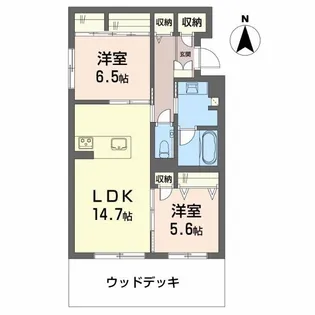 カーサ コーシェリ【3階】の間取り